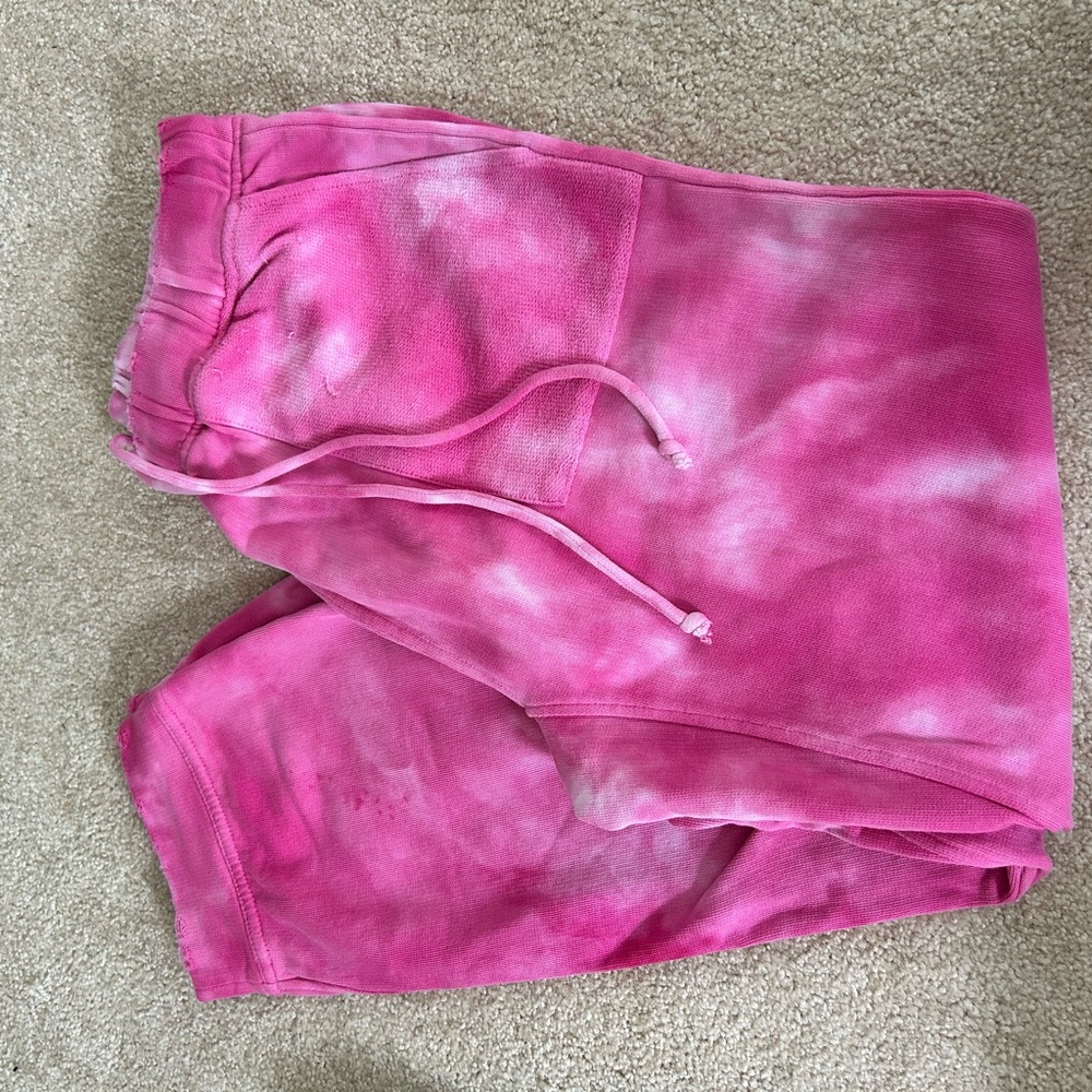 LoveShackFancy Pink tie-dye Sweatpants